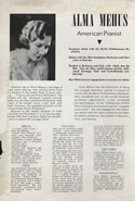 Alma Mehus — concert program (continued)