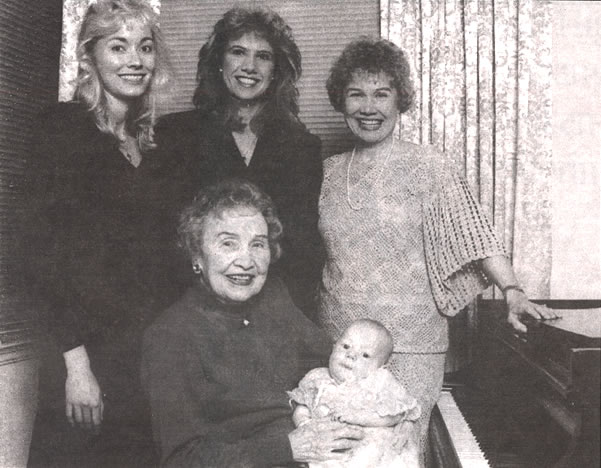 Three Generations: Alma Mehus Studness, Anne-Marit Studness Bergstrom, and Mira Leigh Bergstrom