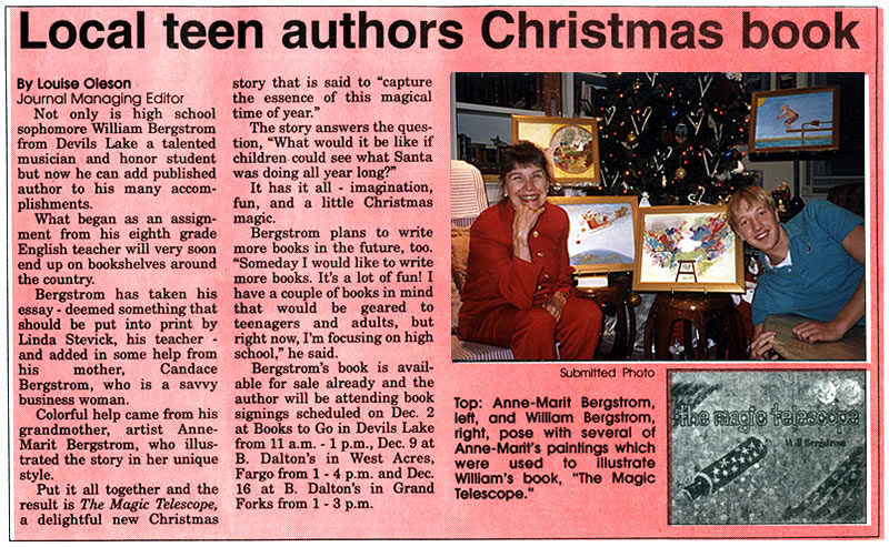 Devils Lake Journal — December 1, 2006